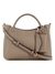 Guess Dark Taupe Textured Brenton Small Girlfriend Satchel Bag