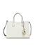Guess Off White Solid Archer Satchel