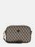 Brown Printed PU Crossbody Bag