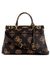 Guess Women Brown Printed Satchel Bag with Zip Closure