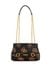 Guess Women Brown Printed Shoulder Bag with Magnetic Button Closure