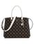 Guess Mocha Logo Printed Noelle Girlfriend Satchel Bag