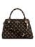 Mocha Logo Printed Noelle Luxury Satchel Bag