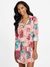 Guess Women Baroque Print Collared Long Sleeves Shirt Dress