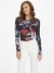 Guess Women Floral Round Neck Long Sleeves Top