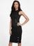 Guess Women Ribbed Round Neck Sleeveless Bodycon Jumper Dress