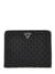 Guess Black Quilted Giully Zip Around Tech Case