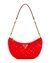 Red PU Quilted Shoulder Bag