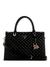 Guess Black Quilted Everlee Girlfriend Satchel Bag