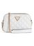 Guess Women's White PU Quilted Camera Bag