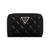 Guess Women's Black PU Quilted Zip Around Wallet