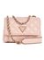 Peony Quilted Polyurethane Giully Mini Convertible Flap Crossbody Bag