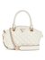 Off White Quilted Polyurethane Giully Mini Satchel Bag