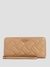 Guess Women Beige Quilted Zip Around Wallet