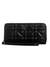 Guess Black Quilted Edita Large Zip Around Wallet