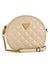 Beige Self-Design Crossbody Bag