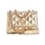 Guess Women's Gold PU Quilted Crossbody Bag
