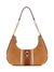 Cognac Multi Solid Erenia Top Zip Shoulder Bag