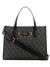 Guess Women Grey Printed Tote Bag with Zip Closure