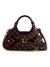 Brown Printed Satchel Bag