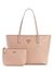 Guess Women Pink Geometric Tote Bag with Inner Bag