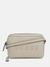 Taupe Brand Logo Artemis Mini Zip Crossbody
