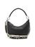 Black Solid Monica Mini Hobo Bag