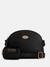 Black Solid Perdita Mini Dome Crossbody Bag