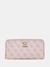 Guess Orchid Logo Printed Zamira Large Zip Around Wallet