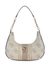 Dark Taupe Logo Geometric Erenia Top Zip Shoulder Bag