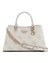 Beige PU Printed Satchel Bag
