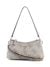 Dark Taupe Logo Printed Magnetic Snap Noelle 3 Compartment Mini Crossbody Bag