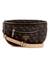 Guess Polyurethane Brown Printed Women Manhattan Waist Bag