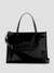 Black Brand Logo Silvana 2 Compartment Tote