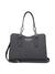 Charcoal Grey Printed Millport Satchel Bag