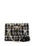 Guess Black Multi Textured Everlee Mini Convertible Flap Crossbody Bag