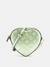 Guess Celadon Logo Textured Arnela Mini Heart Shape Crossbody Bag