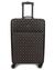 Black PU Printed Travel Roller Trolly Bag