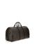 Brown Printed PU Weekender Bag