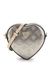 Guess Pewter Logo Textured Arnela Mini Heart Shape Crossbody Bag