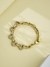 Guess Women Beloved Gold Pleated Steel Bracelet
