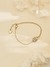 Guess Women My Secret Gold Pleated Steel Bracelet
