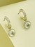 Guess Women Stainless Steel Crystal Knot You Hoops Earrings