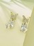 Guess Women Stainless Steel Crystal Chrysalis Studs Earrings