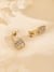 Guess Women My Secret Gold Pleated Steel Drop Earrings
