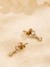 Guess Women Galaxy Gold Pleated Steel Drop Earrings
