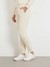Women Vanilla Blush Solid Brushed Fleece Joggers