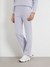 Lavender Polyester Blend Solid Regular Fit Trackpant