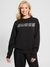 Guess Women Embellished Logo Round Neck Full Sleeves Sweatshirt