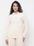 Couture New Angel Wing Embellished Hooded Neck Regular Fit Sweatshirt